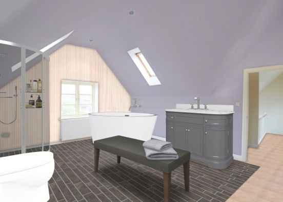 Royal Bathroom Design Rendering