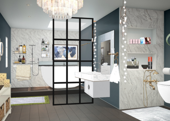You want a shower here? Design Rendering