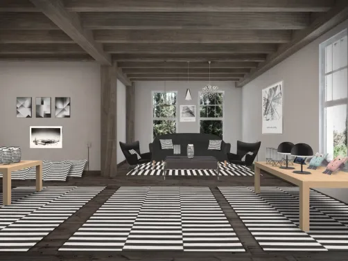 Modern Black and White IKEA 