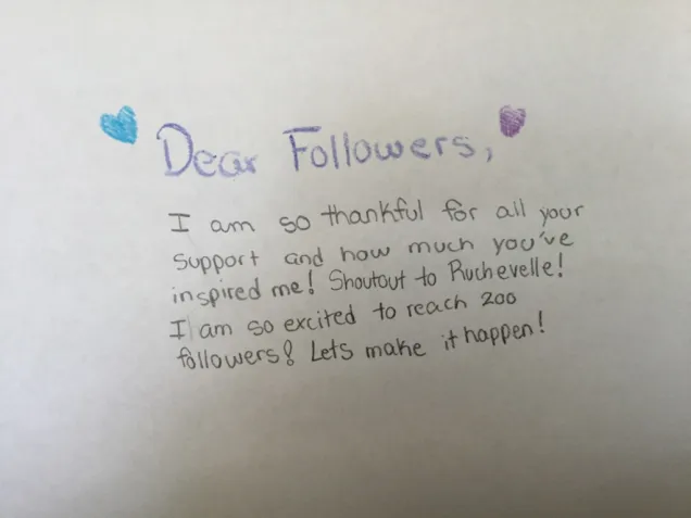 Thank you so much followers! ( read below 🥰 )