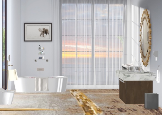 normal bathroom 🚽  Design Rendering