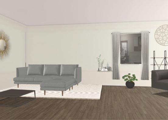 living-room modern  Design Rendering