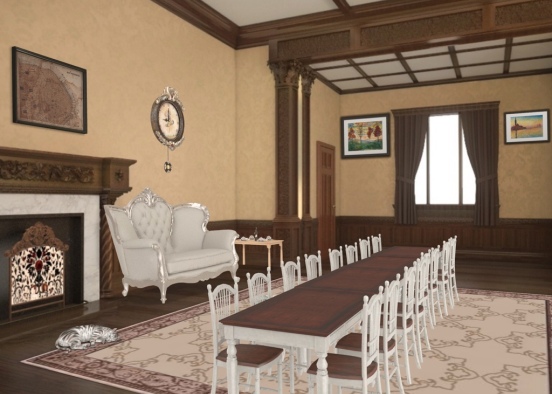 Old Dining Room Design Rendering