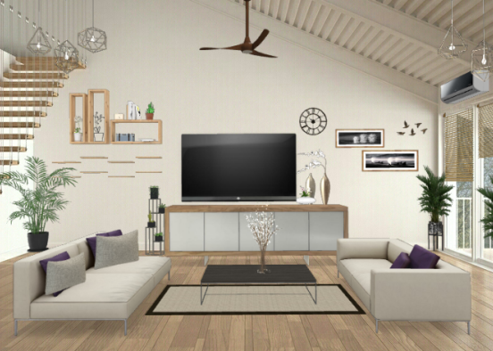 Living Room Design 1 Design Rendering