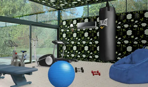 Modern gym room.                      