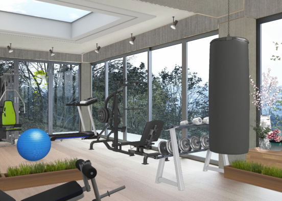 Workout in the middle of nature  Design Rendering