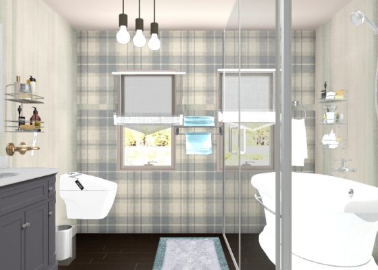 Proper bathroom Design Rendering