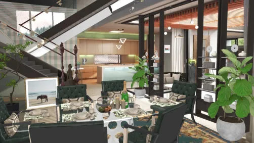 Luxurious dining room