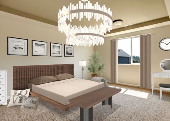 dream bedroom (couple) Design Rendering