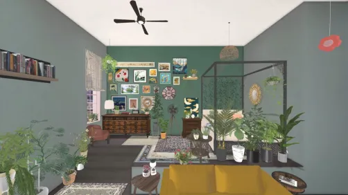 plant mom bedroom