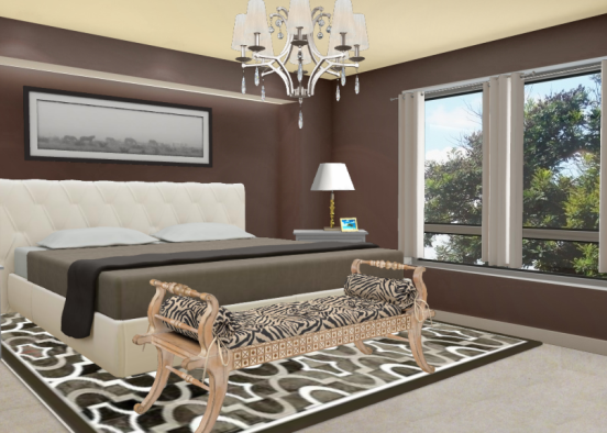 Master bedroom design by Caviant Design Rendering