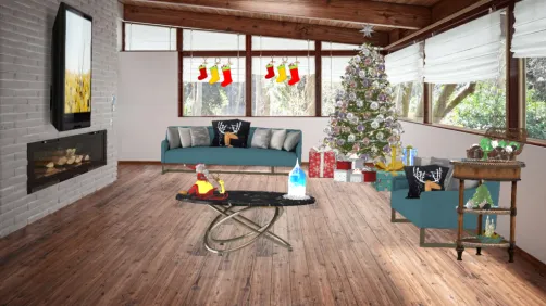 Sala navideña de ensueño