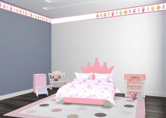 Pretty pink princess Room🎀 Design Rendering