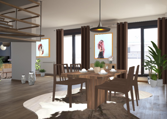 ☕ Dining-/Livingroom ☕ Design Rendering