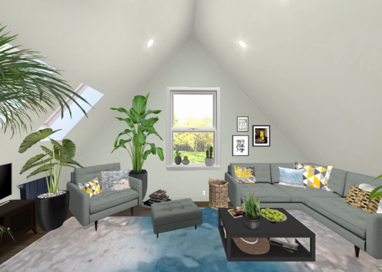🖤cozy attic Design Rendering