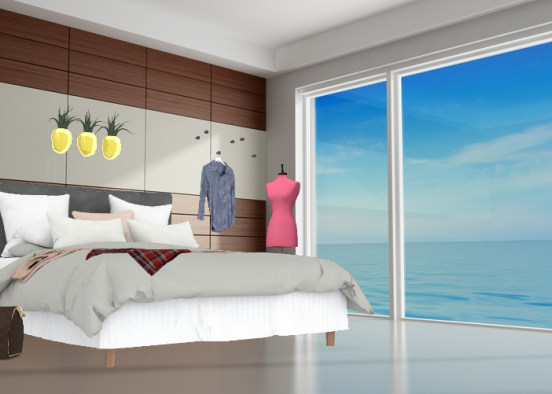 Bedroom Maldives  Design Rendering