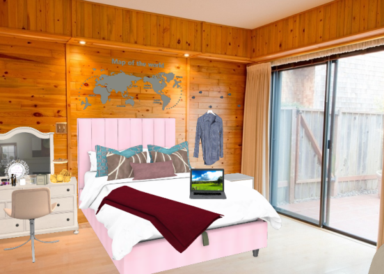 Camera da letto foresta amazzonica  Design Rendering