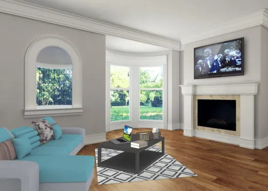Living room luxury  Design Rendering