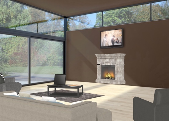 Master Living Room  Design Rendering