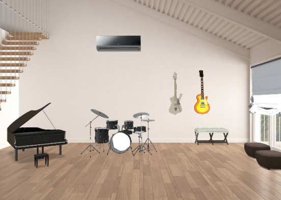 Music room  Design Rendering