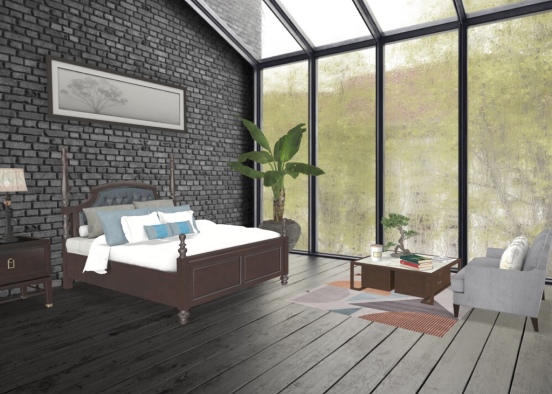 Zenful Master Bedroom  Design Rendering