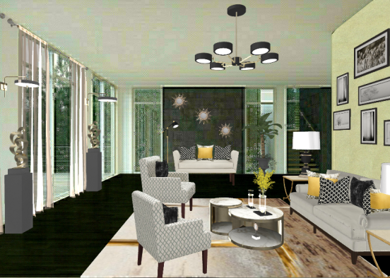 Sala cómoda  Design Rendering
