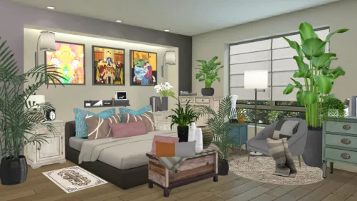 Habitación verde