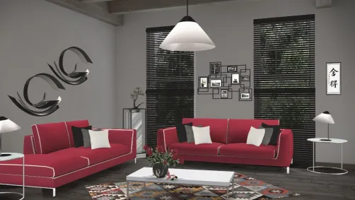 red, black and white 