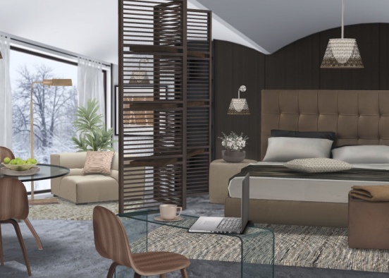 My dream bedroom in my home Design Rendering