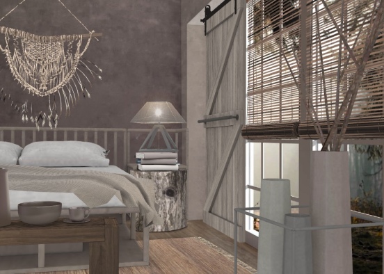 wabi sabi bedroom 🥰🖖🏻 Design Rendering