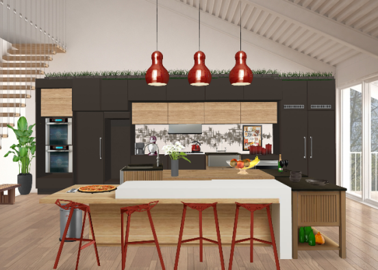 Cool kitchen Design Rendering