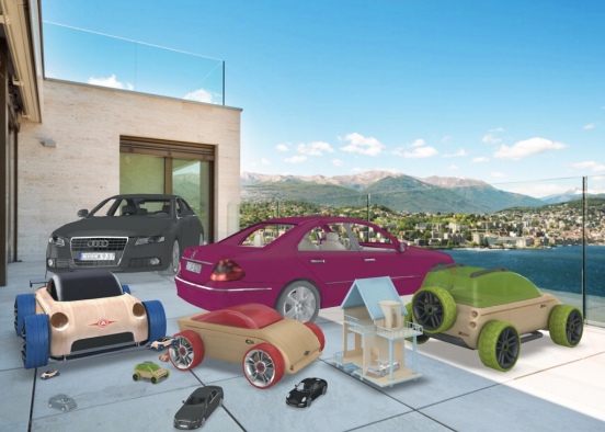 cars on the deck Design Rendering
