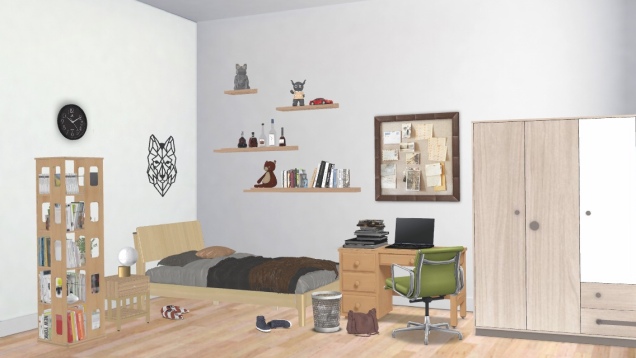  Cluttered Uni room