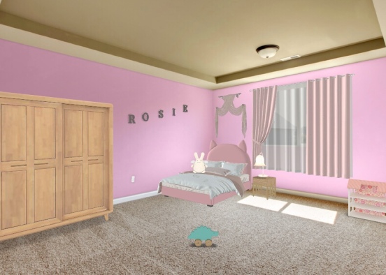 Childhood bedroom (kinda) Design Rendering