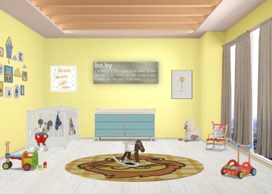 Baby Room Design Rendering