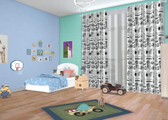 Realistic kid’s room Design Rendering