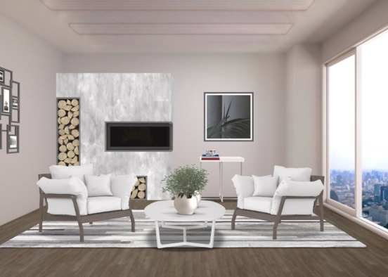 calm and room Design Rendering