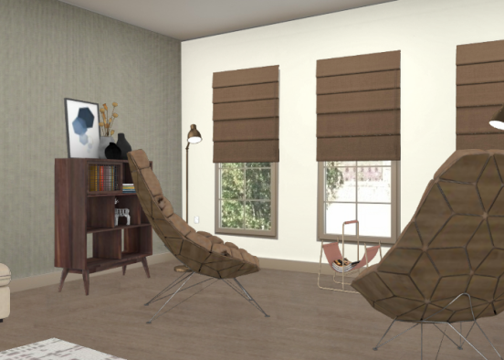 Living room corner Design Rendering