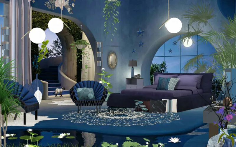 Suite Mar 🌅 diseño de interiores por GaronaX 🖤