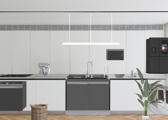 modern kitchen  Design Rendering
