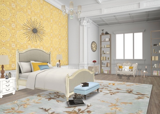 belle bedroom Design Rendering