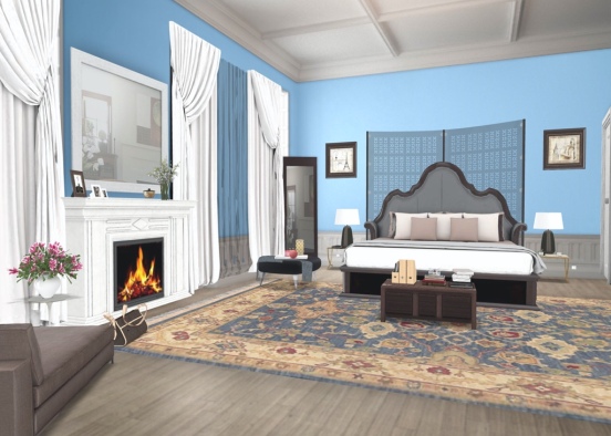 Blair Waldorf bedroom Design Rendering
