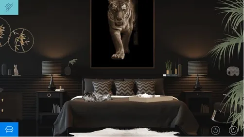 bedroom for a tigress #sanctuaryforthesouldesigns #NathalieduMortier