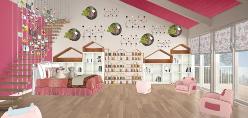 Pink dollhouse