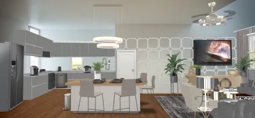 Open kitchen concept 
