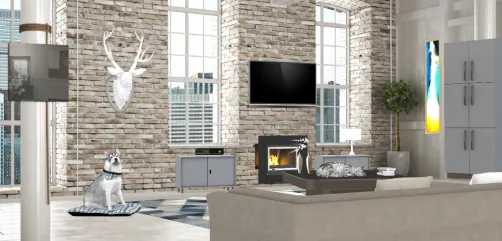 A little living room.