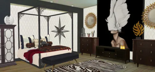 Art deco bedroom 