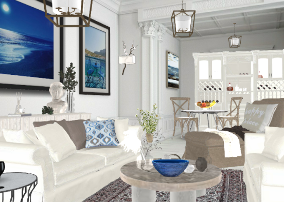Dashes of blue  Design Rendering