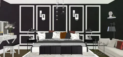 Bauhaus bedroom, luxury 