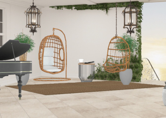 Salon jardin Design Rendering